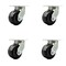 Service Caster 6'' Extra Heavy Duty Phenolic Swivel Caster Set with Swivel Locks , 4PK CRAN-SCC-KP92S630-PHR-BSL-4 - alternate 1